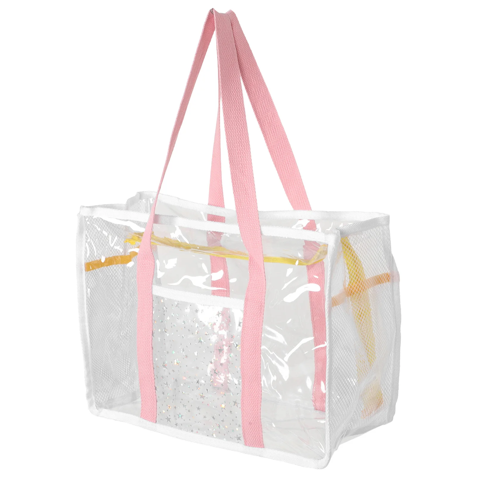 Large Capacity Waterproof Travel Bag PVC Transparent Tote for Beach Swimming Outdoor Storage Portable Clear Bag for Women