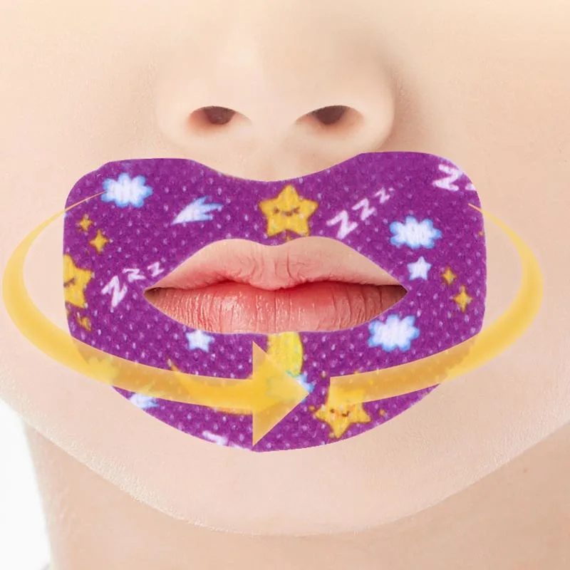 30Pcs Anti-Snoring Stickers for Children Adult Night Sleep Lip Nose Breathing Improving Patch Mouth Correction Sticker Tape