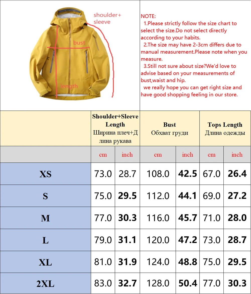 Outdoor Waterproof and Windproof Soft Shell Mountaineering Jacket Camping Hiking Skiing Running Clothes Coat Windbreaker Jackets