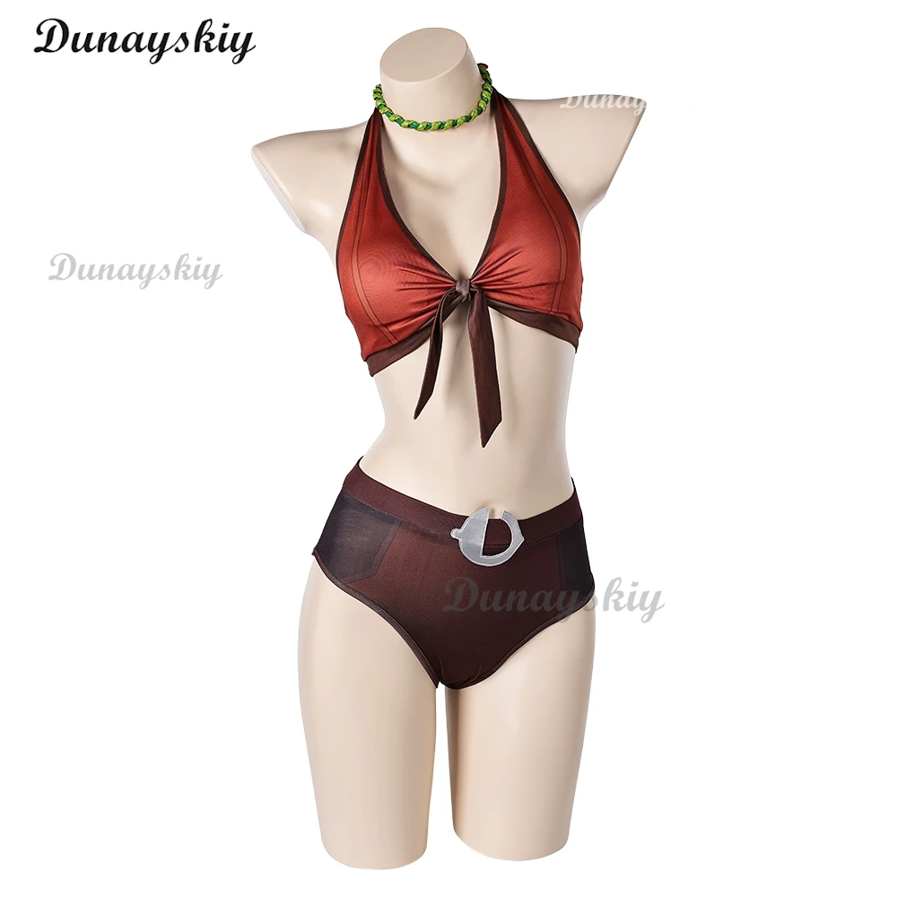 المنافسين السنجاب تأثيري ملابس السباحة زي تمويه ل دورين الأخضر النساء الفتيات البيكينيات مجموعة ملابس هالوين كرنفال البدلة فتاة