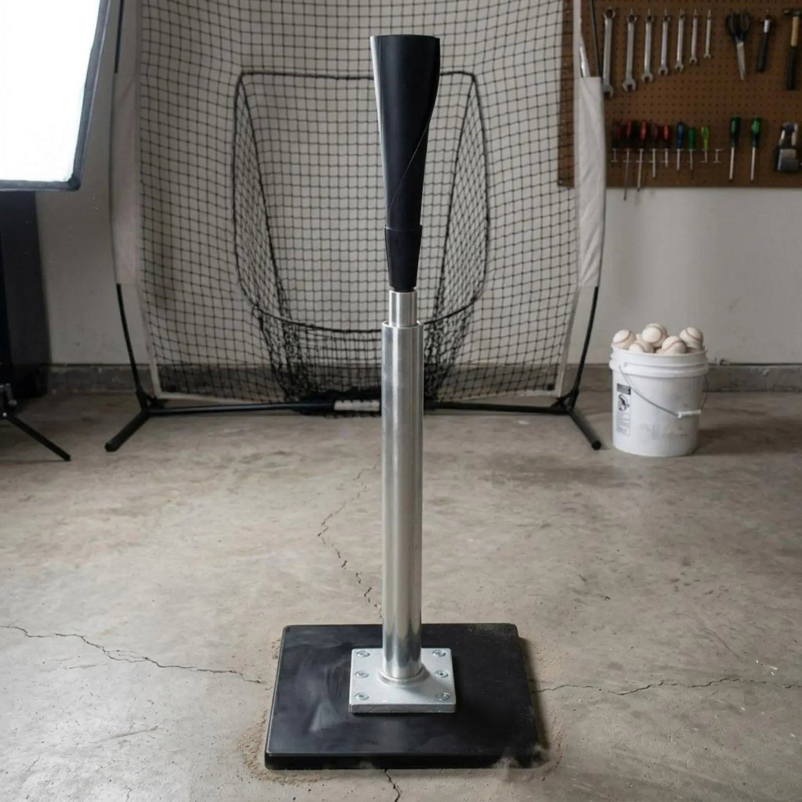 Baseball and Softball Tee Stable Base Batting Practice Stand Steel Construction