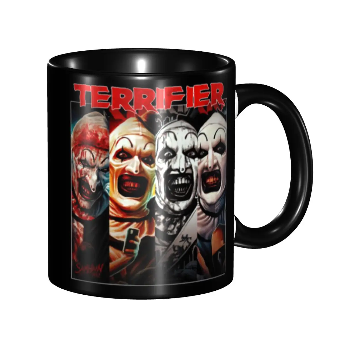 Terrifiers Clown Faces Coffee Mug DIY Personalized Ceramic Milk Tea Mug