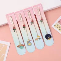 24 unids/lote creativo Principito colgante de Metal marcapáginas lindo libro marcas Clip de papel escuela Oficina suministros al por mayor