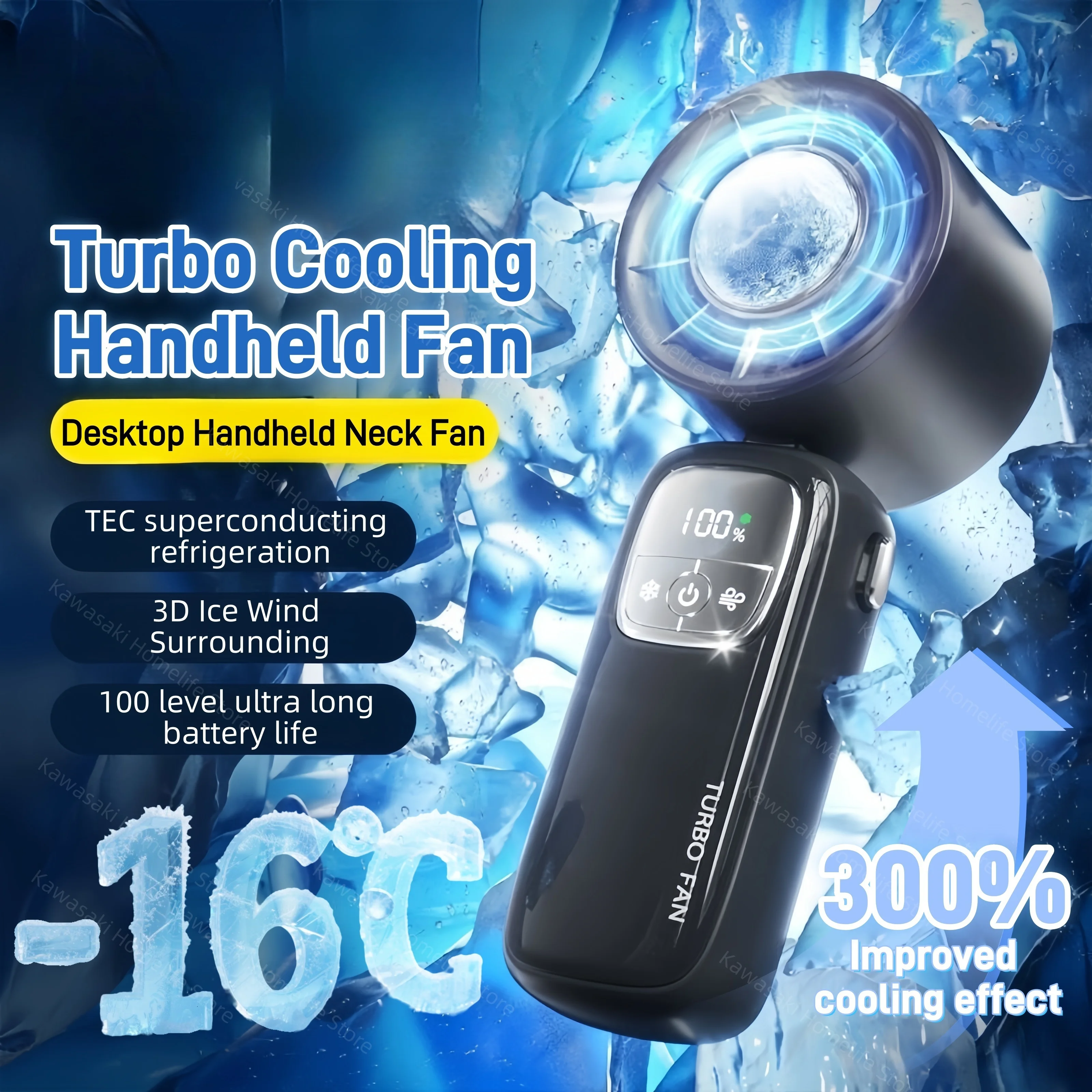 

Turbo 30000 об/мин ручной электрический вентилятор портативный USB складной вентилятор для шеи быстрое охлаждение полупроводниковый технический открытый кемпинг офис