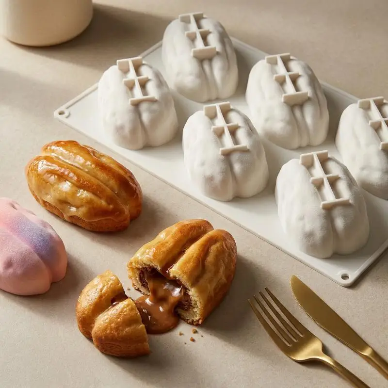 Pecan Nuts Design Silicone Chocolate Mold Food Grade Mousse Cake Mould Pastry Tools Kitchen Dessert Bakeware Tool