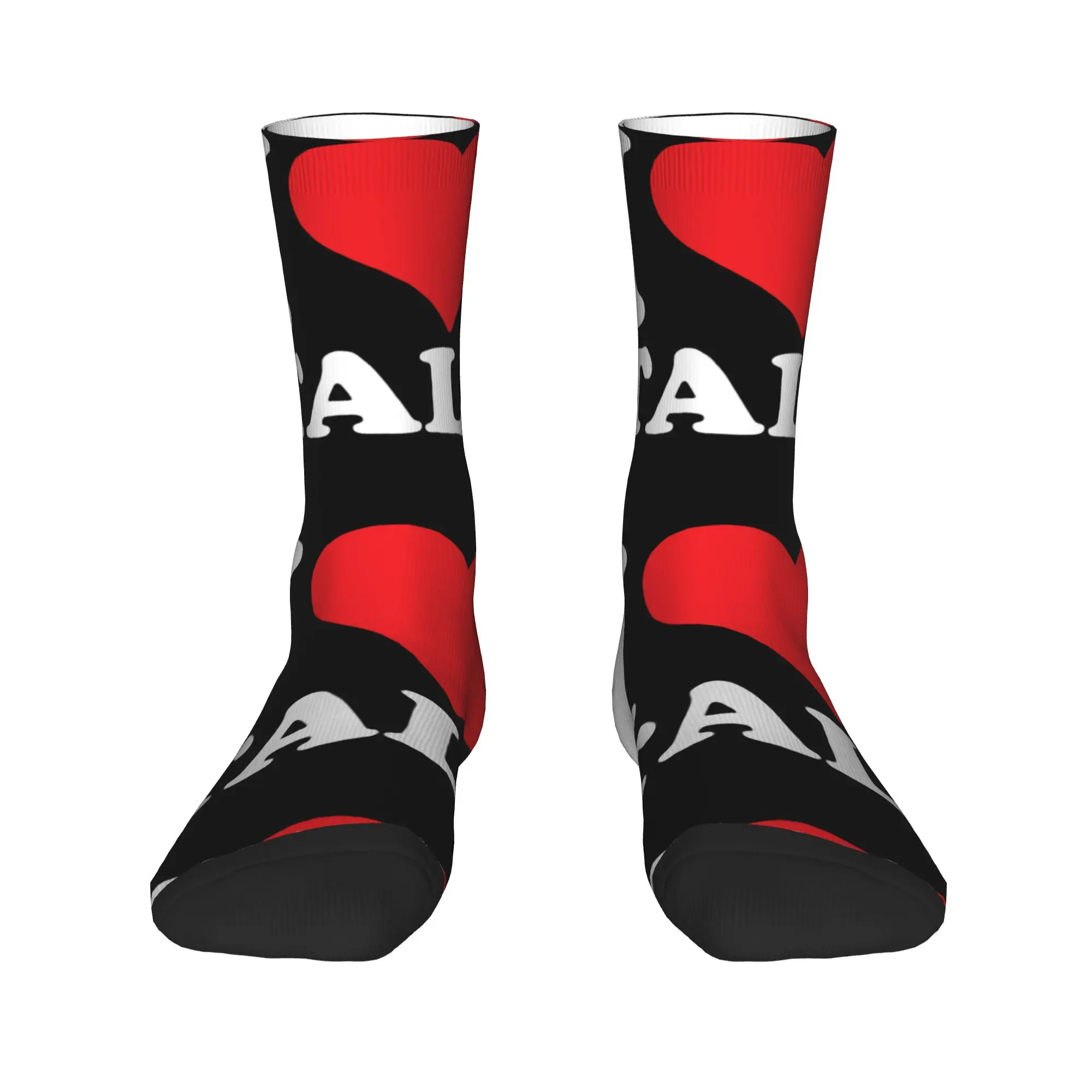

I Love Italy Men's Crew Socks Unisex Fun Breathbale Warm Dress Socks