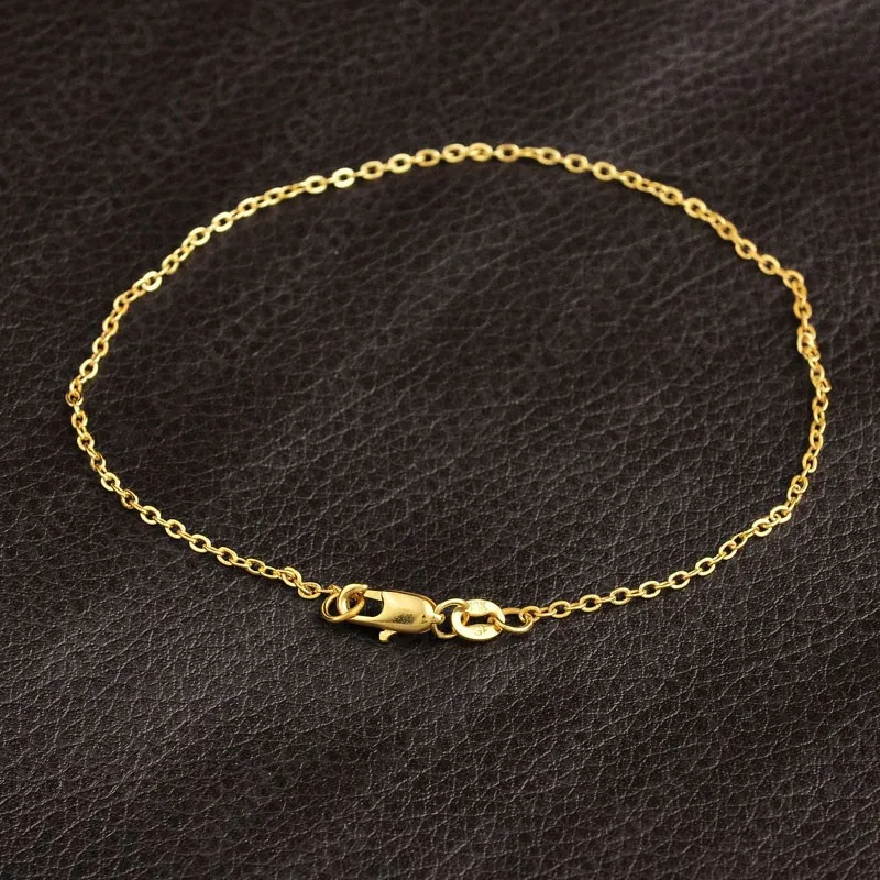 1PC Yellow Gold Filled Bracelet Rolo Word 