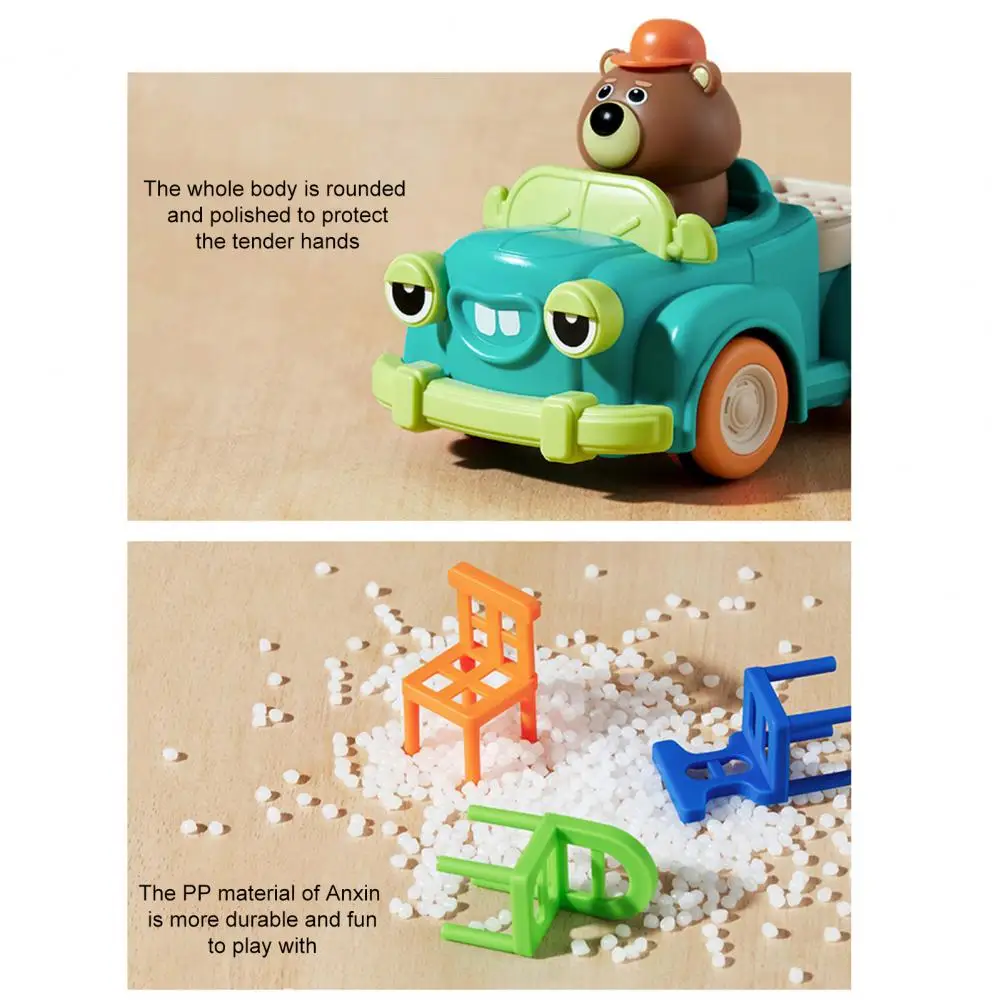 Sedie impilabili in plastica ABS sicura Set di sedie impilabili per bambini Blocchi educativi Giocattolo per incollaggio spaziale genitore-figlio