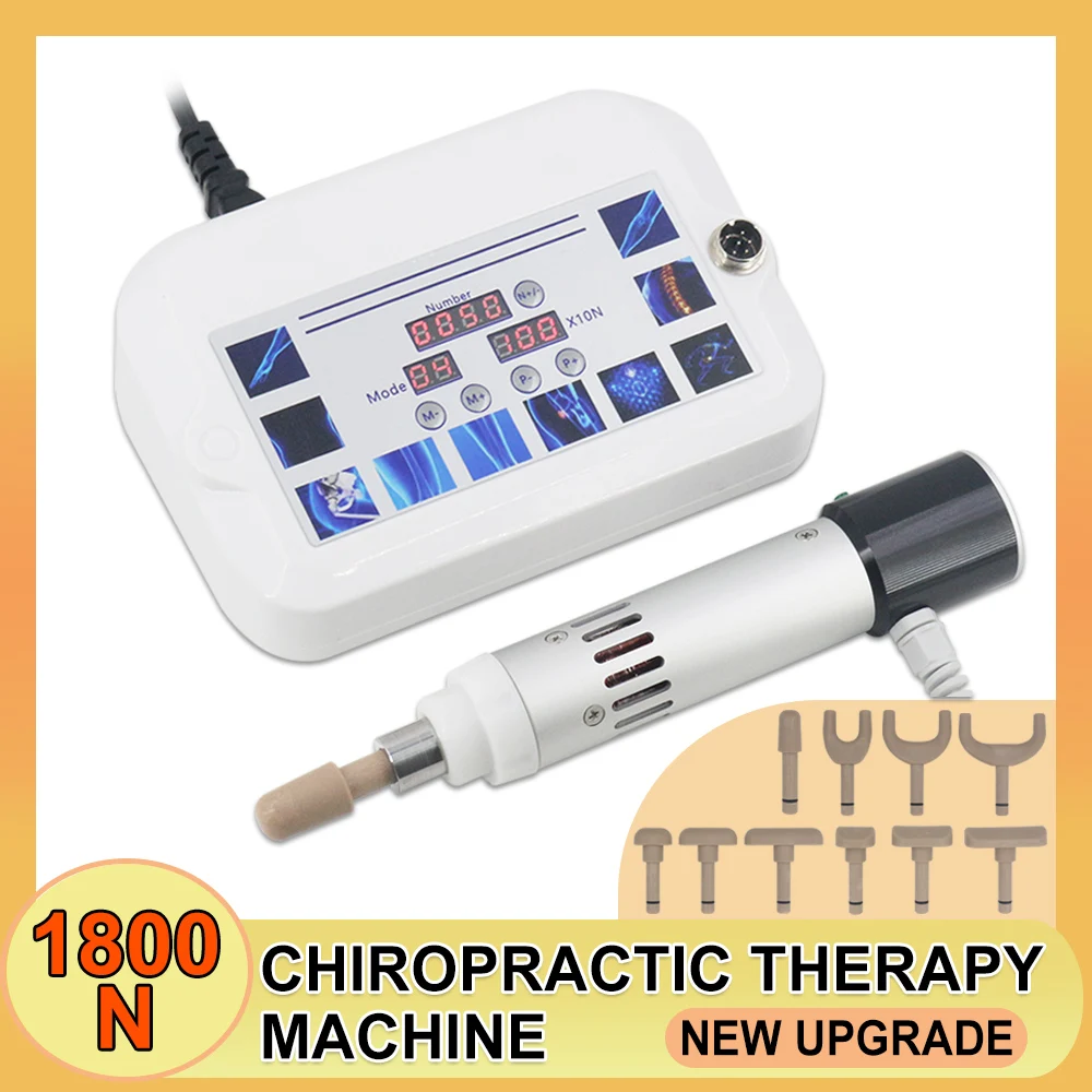 Spine Correction Gun Electric Chiropractic Correction Massager Pain Relief 1800N Body Massage New Chiropractic Therapy Machine