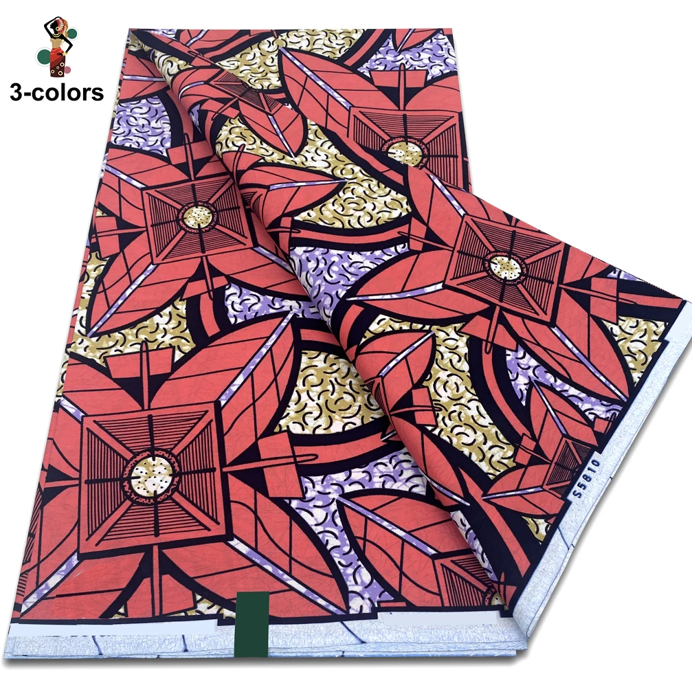Véritable tissu imprimé de cire africaine Original garanti véritable nigérian 100% coton Ankara tissu de cire doux Pagne Super Batik