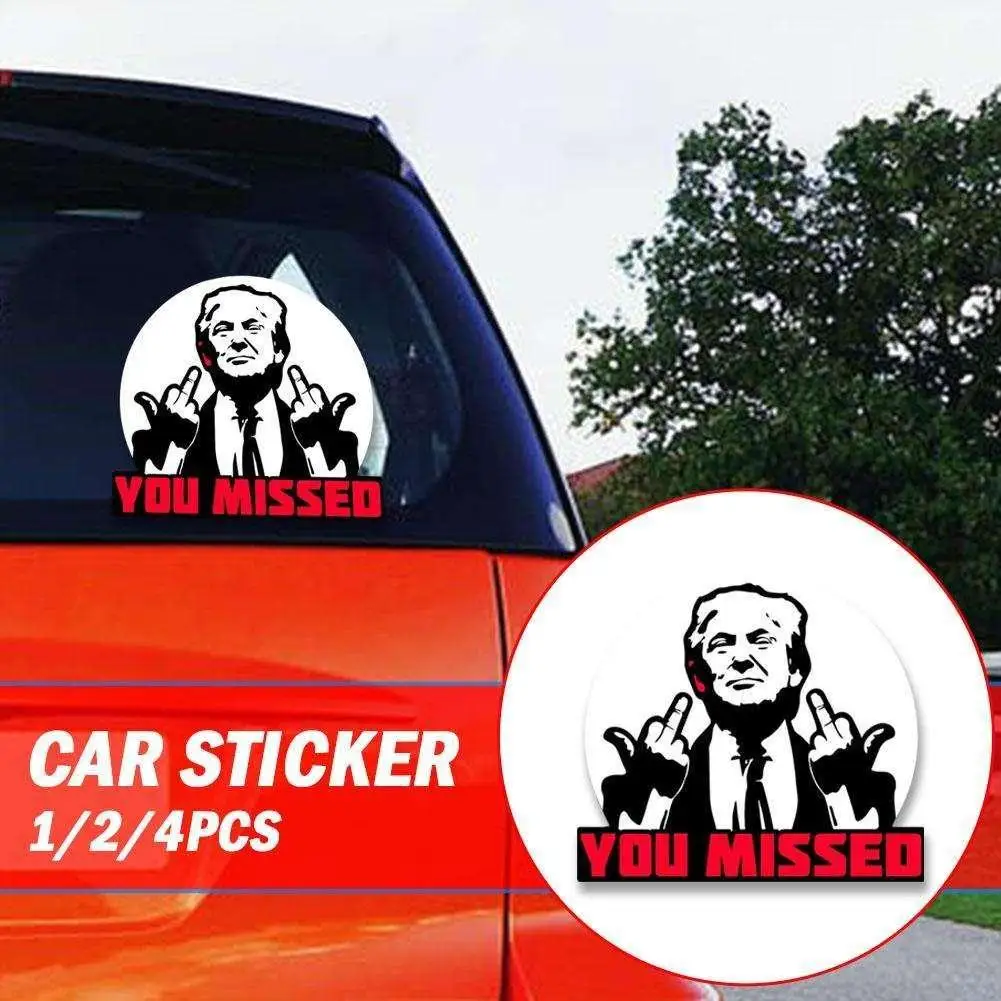 Fight Stickers Assassination Shooting Rally 2024 Decals President Fight For America Waterproof Stickers