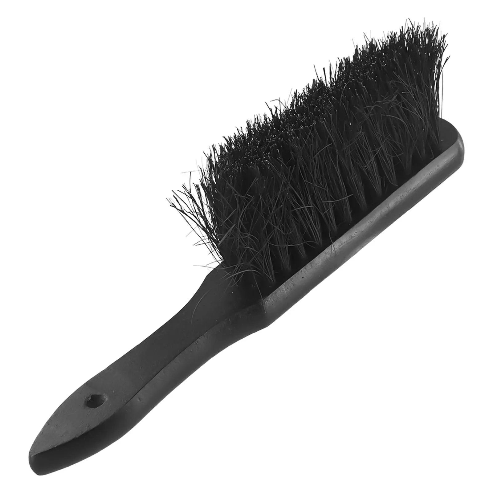 New Home Stoves Fireplace Brush Wooden Handle Coconut Palm Bristles Shape Useful 28.5cm*4.5cm Accessories Black