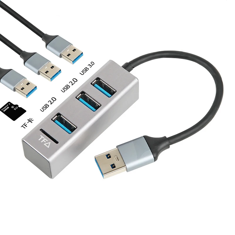 USB3.0 COMBO Type C HUB Multi Ports Cable Splitter Extender Laptop Computer USB Disk Micro SD TF Card Reader Converter Phone Cha