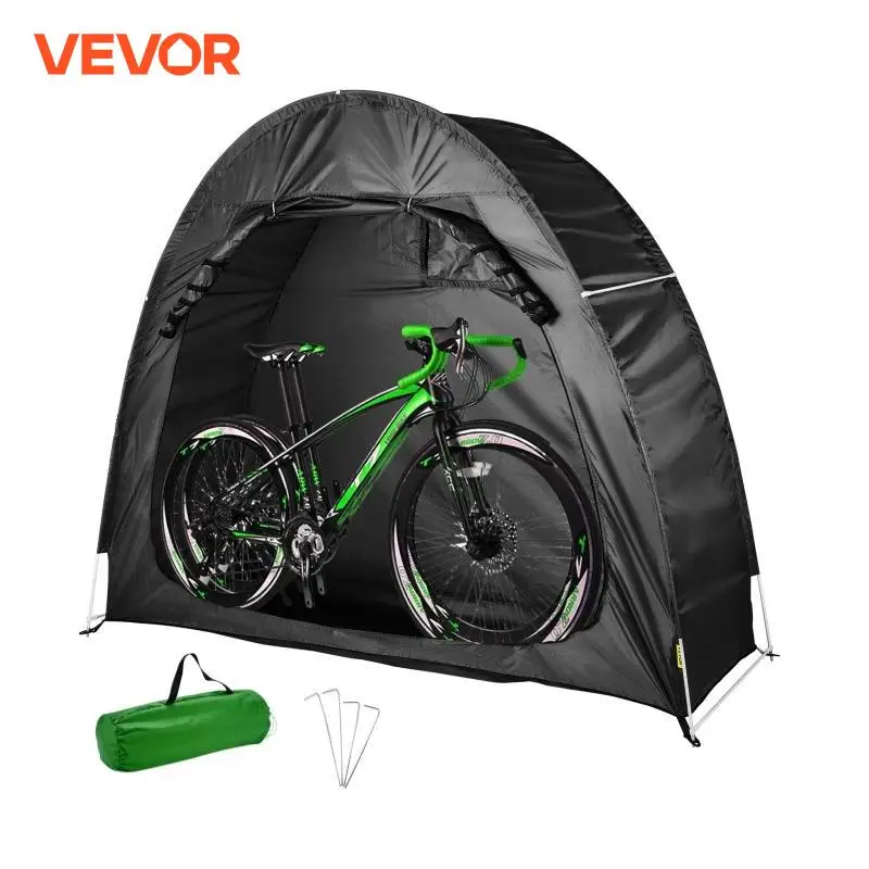 VEVOR Bike Cover Storage Tent 420D Oxford Portable Outdoor Waterproof Anti-Dust Shed Heavy Duty for Bike Lawn Mower Garden Tools