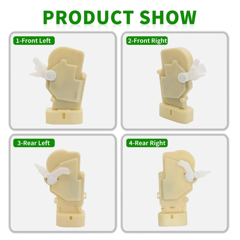 

1 Set New High Quality Car Door Lock Actuator Door Closer 69110-30010 69120-52030 69130-52010 69140-52010 For Toyota