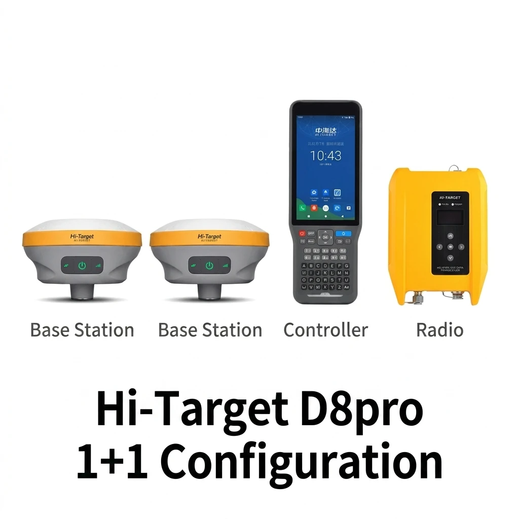 Hi-Target D8Pro GNSS RTK Receiver GPS Surveying Equipment With IMU Tilt Survey