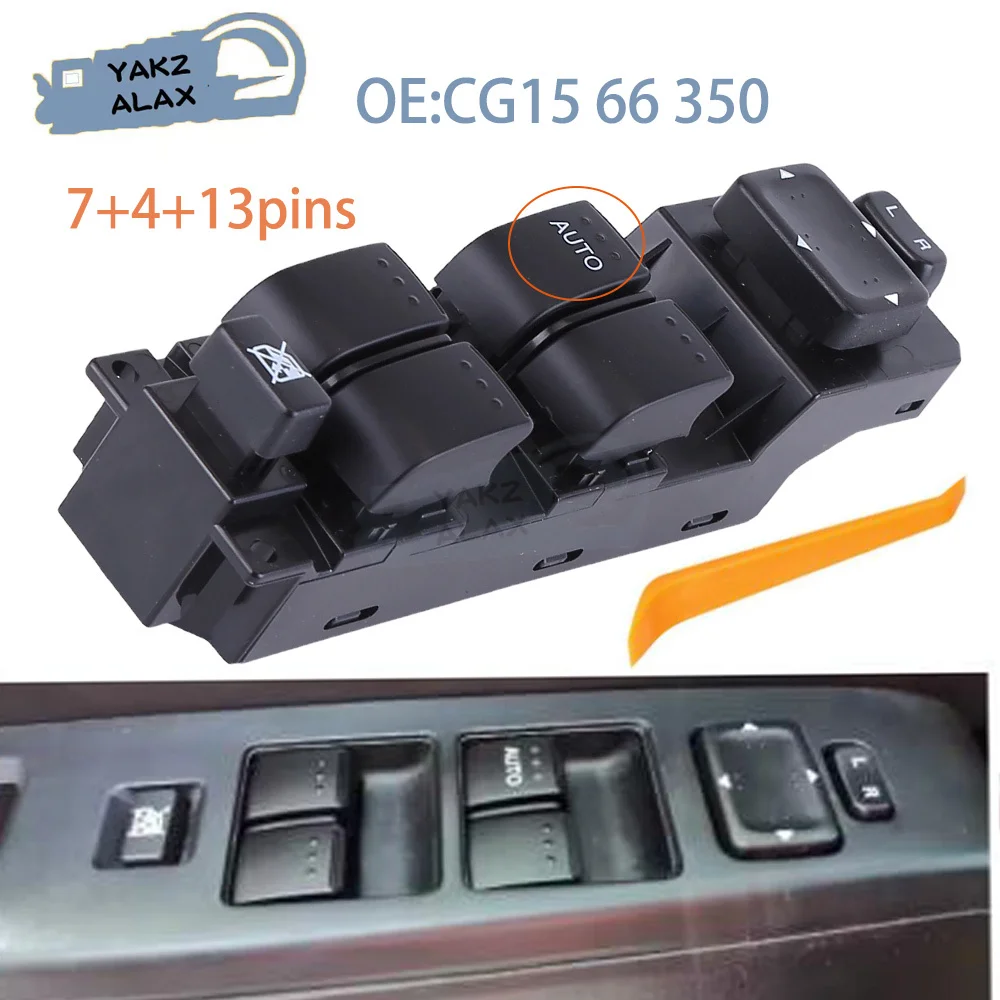 

CG15 66 350 CG15-66-350 for 2012 2013 2014 2015 Mazda 5 Front Left Electric Master Power Window Control Switch Lifter Button
