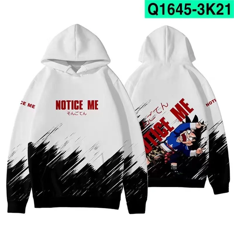 

2025 autumn new anime dragon ball hooded sweater oversized loose children adult long-sleeved T-shirt Y2K street fashion top