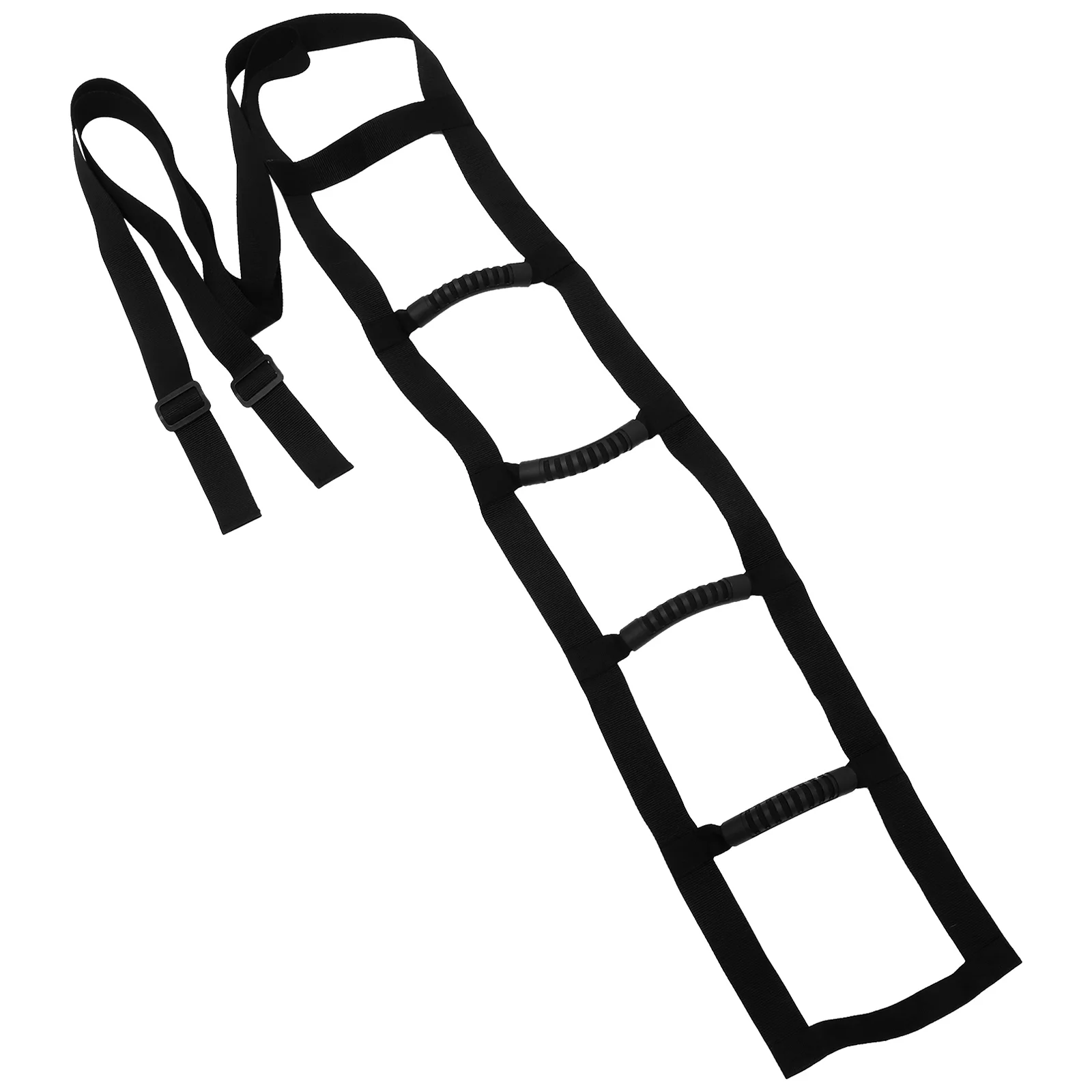 

Bed Ladder Sit Up Assist Device 5 Non Slip Handles Adjustable Buckle Rope Ladder Bed Support Pull Up Strap Thick Webbing Health