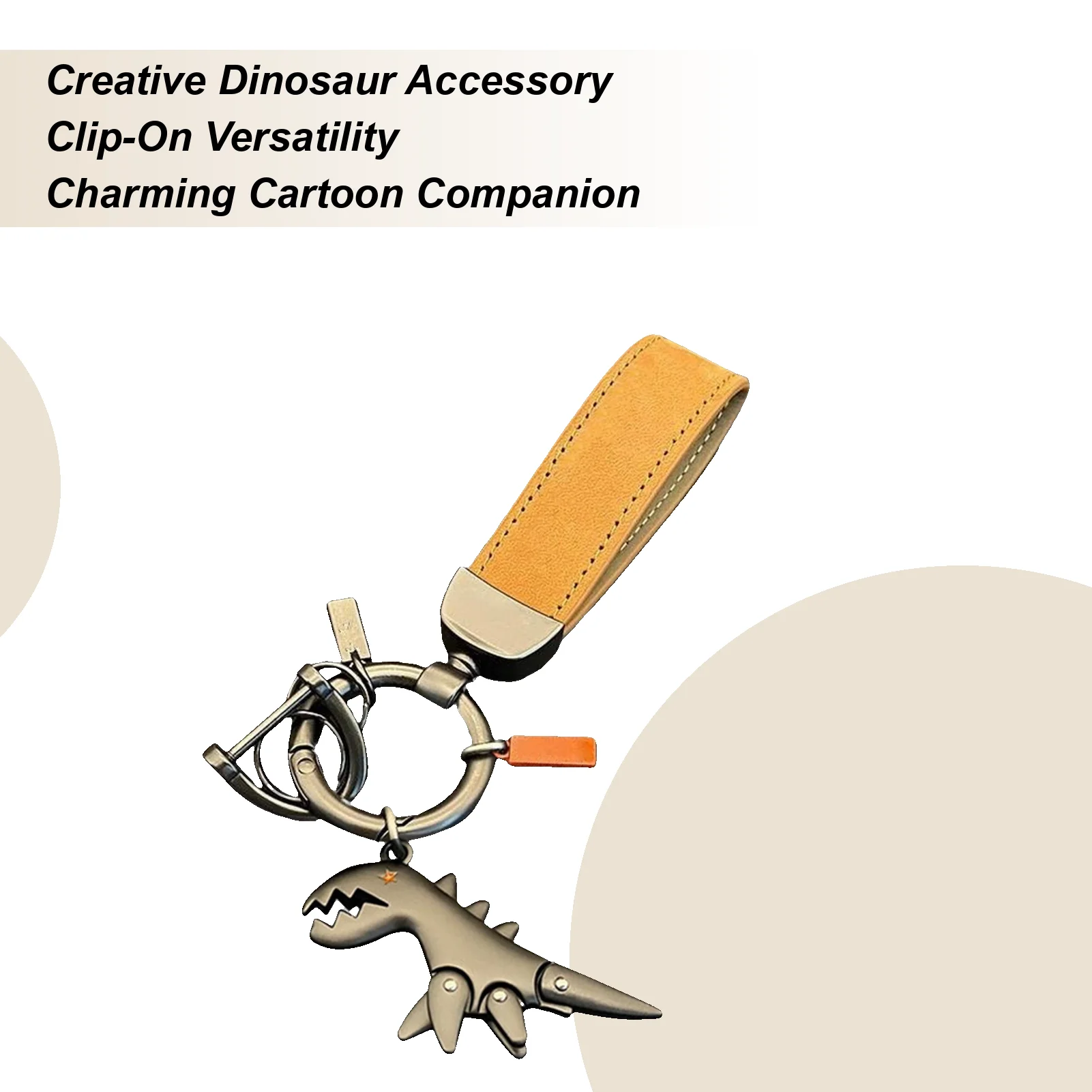 

Брелок с динозавром для рюкзака, крутой кулон с браслетом из цинкового сплава, кошелек с динозавром, брелок с зажимом для детей, взрослых, друзей