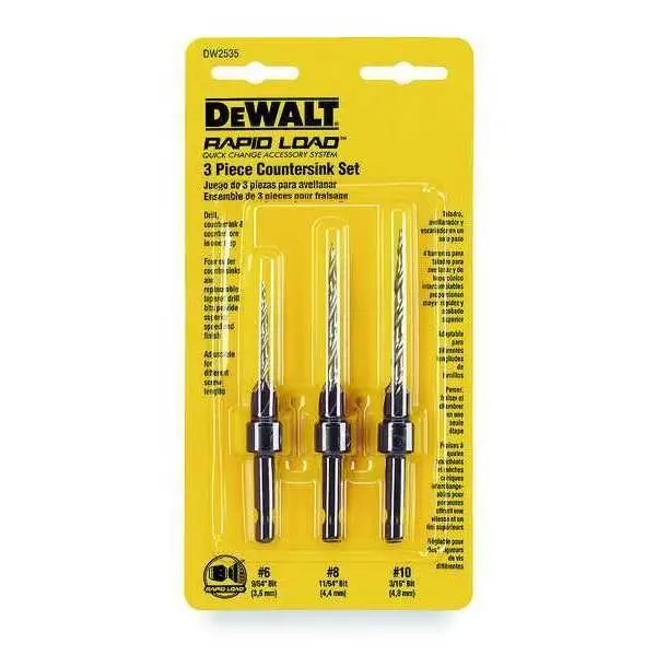 3 Pc. Countersink Set (No. 6, No. 8, No. 10)