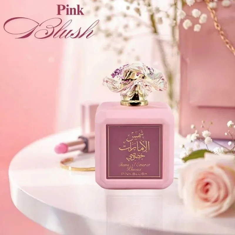 Ard Al Zaafaran 3.4 Oz Original Arab Perfumes Shams Al Emarat Pink Blush Perfume for Women 100 ML Pheromone Eau de Parfum Makeup