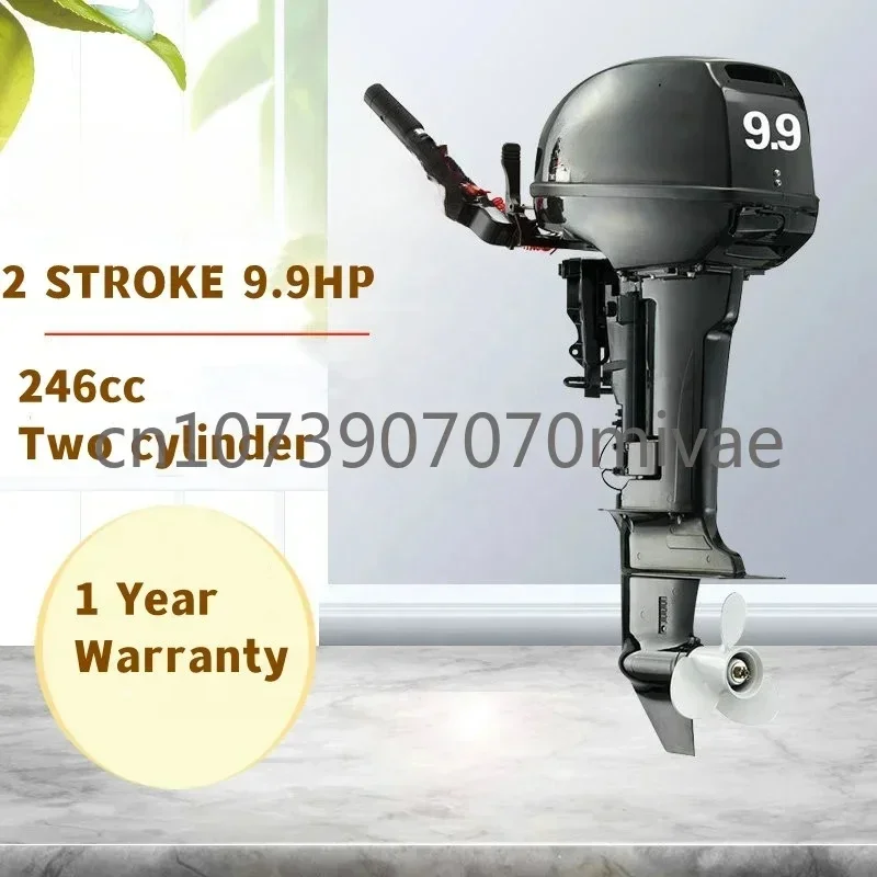 Look Here! Outboard Engine New 9.9hp High Quality Short Shaft 2 Stroke  Motor 24L External Boat Tools