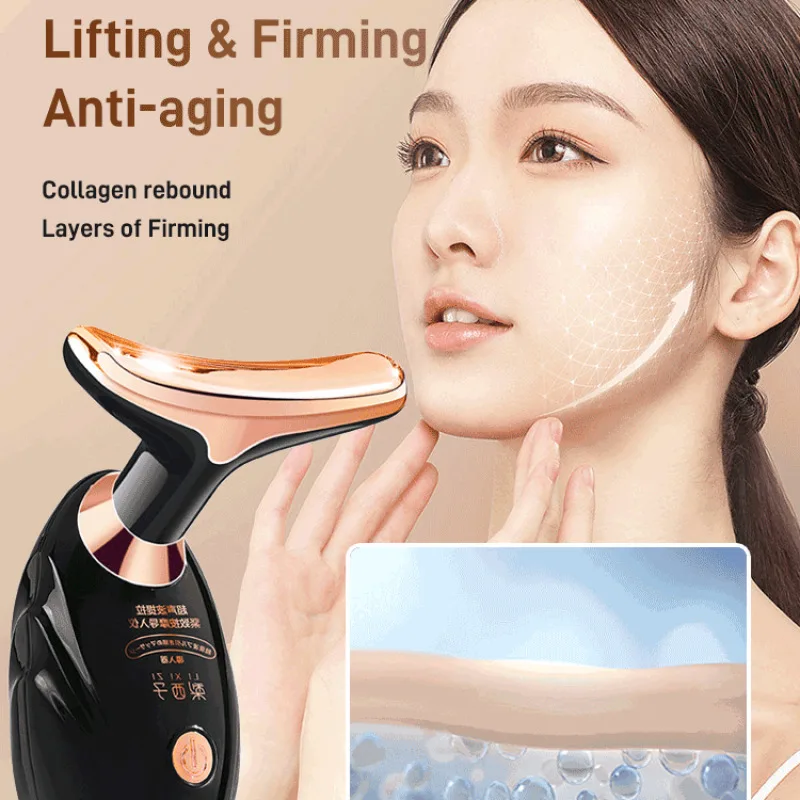 Lifting and firming neck instrument electric massage instrument ultrasonic importer allround beauty