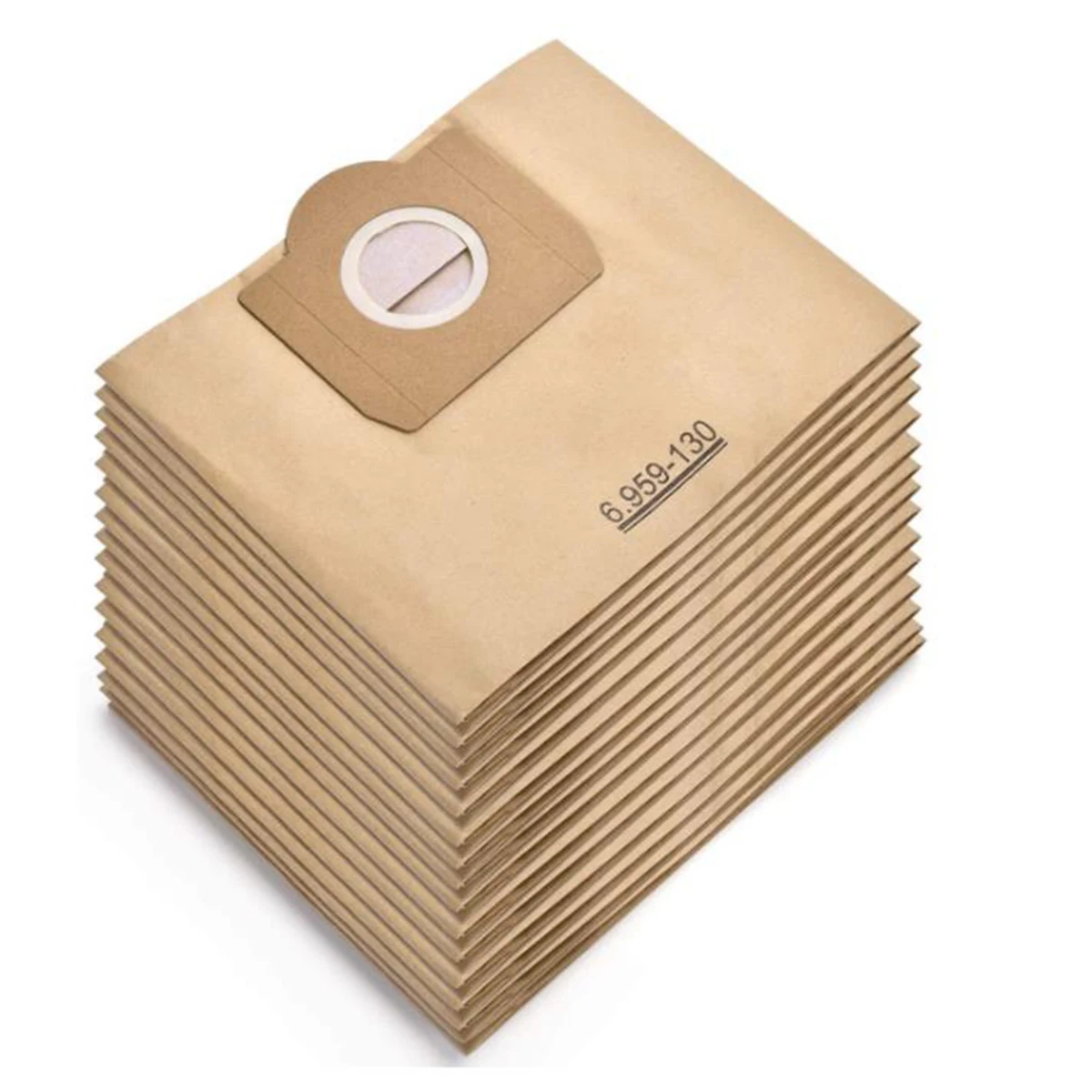 Karcher Sacos Filtrantes para Aspirador a Seco e Molhado, Saco de Papel, Peças para A2201, WD3, 6.959-130.0, 15 pcs