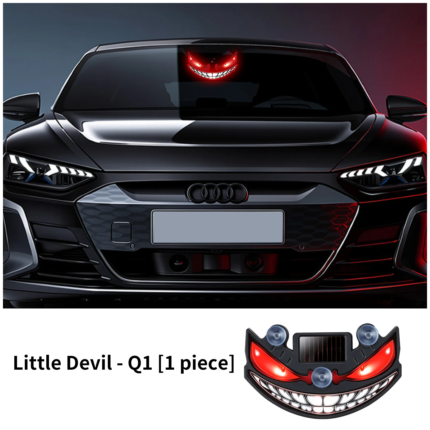 Neue beliebte Devil's Eye Solar-Ladelampe mit dynamischem LED-Licht, mehrere Modi, Warn- und Dekorationslicht ohne Verkabelung