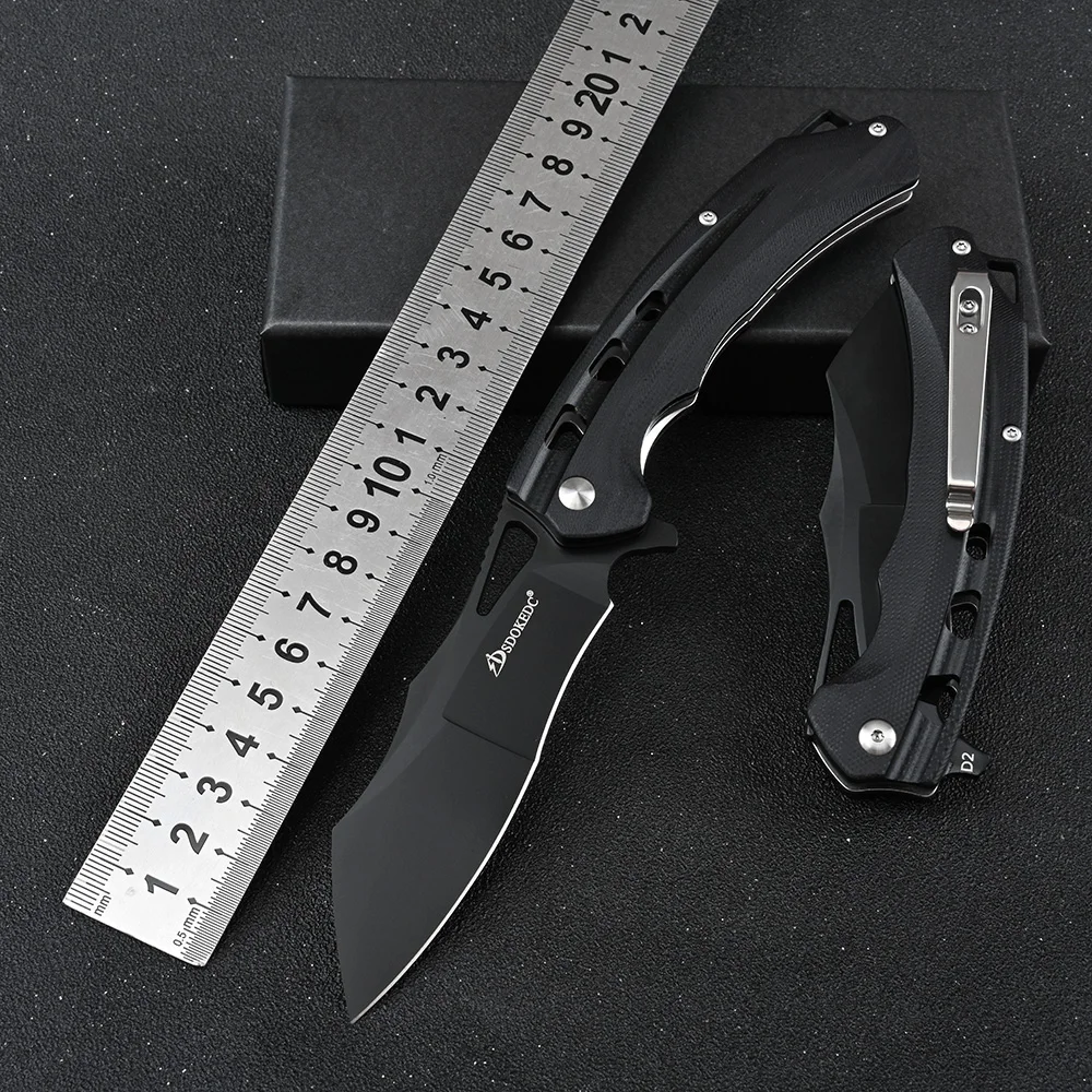 

Высококачественный складной нож из стали D2 для выживания, тактический карманный нож для кемпинга, нож для самообороны на открытом воздухе, EDC