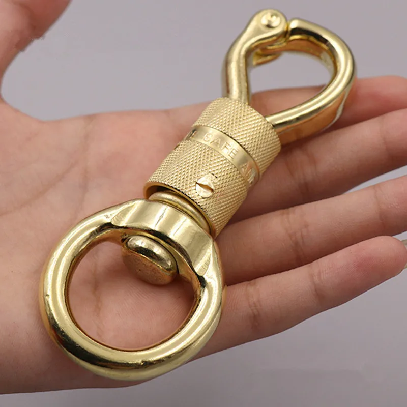 Brass  Decorative Pattern CARABINER Lobster Clasps Swivel Claw Hook Keyring Key Chain Keychain Pendant DIY Accessories