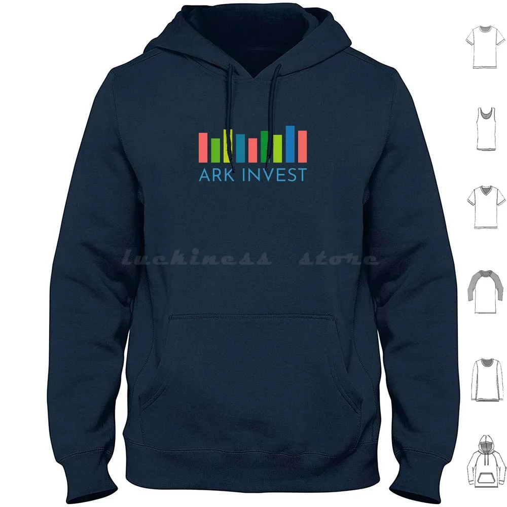 Ark Invest-Ark Investment Management Hoodie Cotton Long Sleeve Ark Invest Ark Innovation Ark Investment Cathie Wood