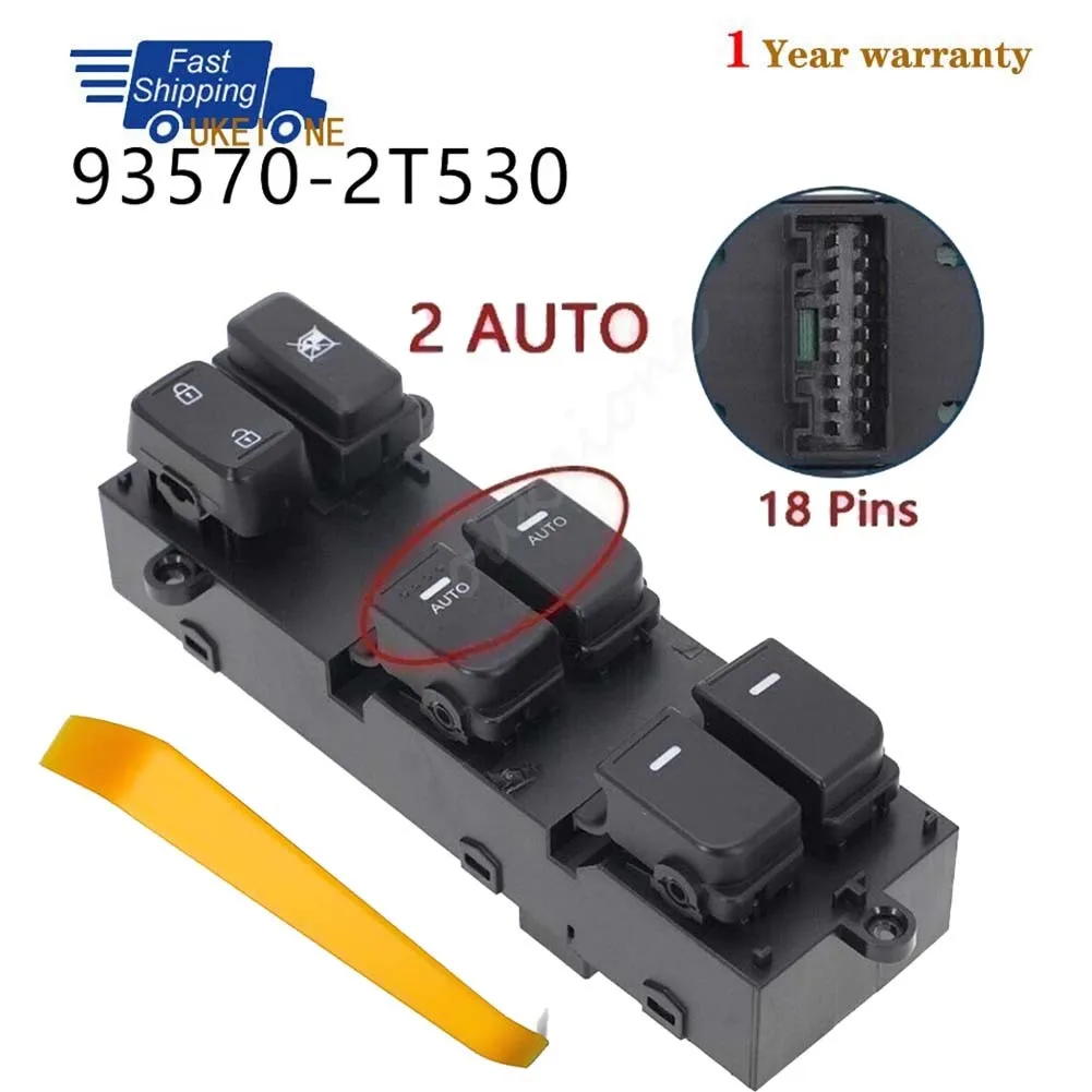

93570-2T530 For Kia Optima 5 2011 2012 2013 2014 2015 Front Left Electric Power Window Switch Lifter Control Regulator Button