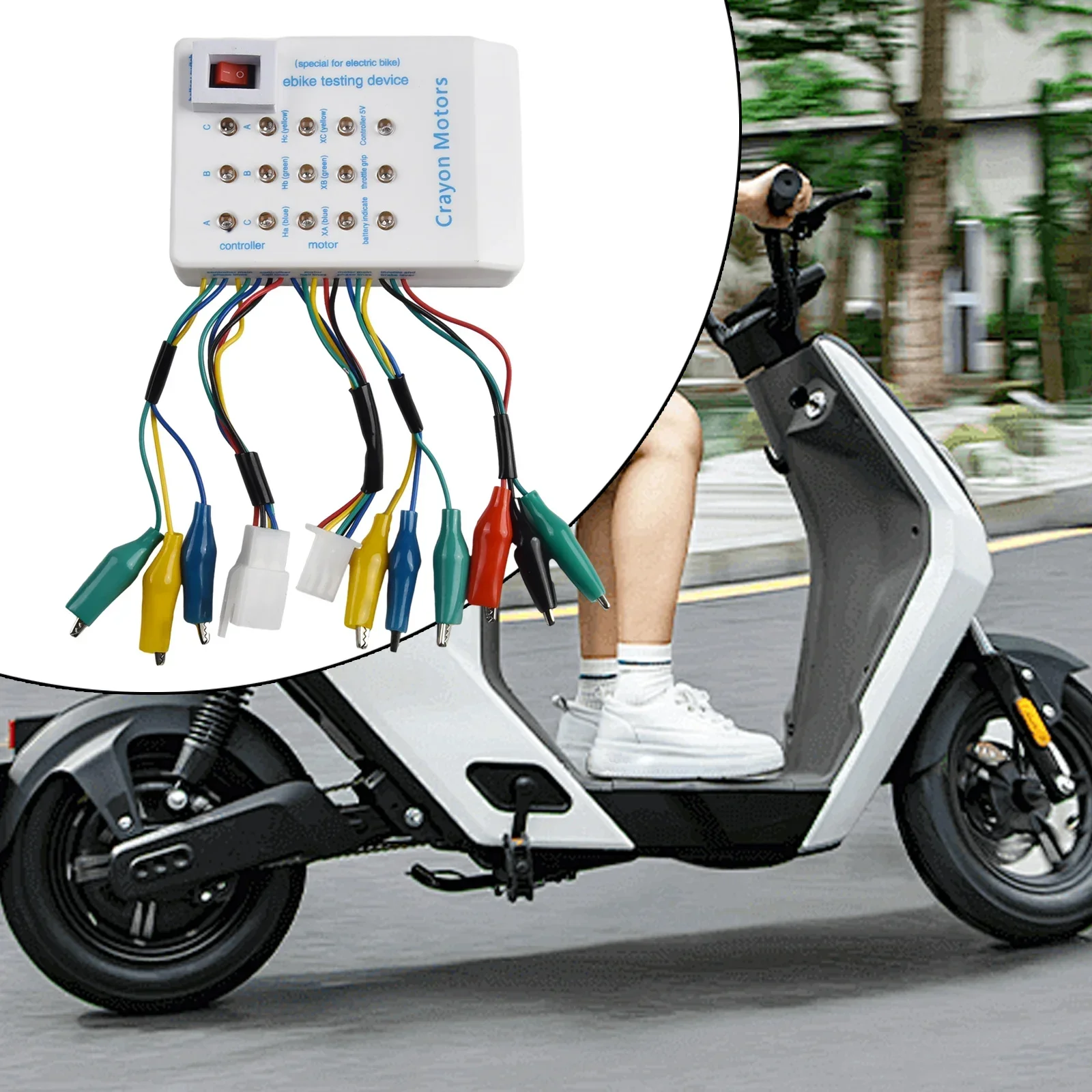 Controlador de Veículo Elétrico Detector Testador de Bateria Guiador Hall Tester Abs