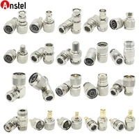 Adaptador Coaxial RF tipo N de cobre puro, convertidor de ángulo recto N macho hembra a N SMA BNC UHF PL259 SO239 F