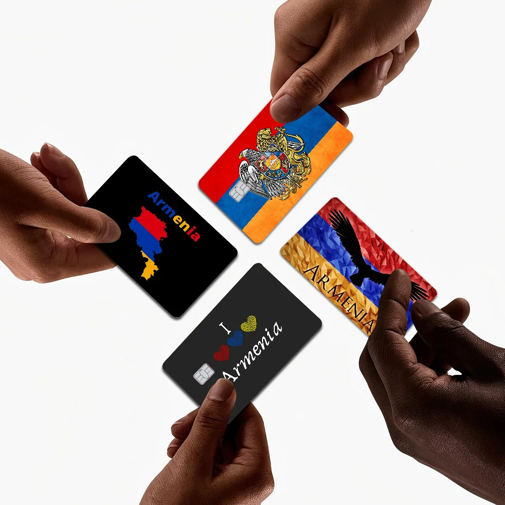 أرمينيا الأرمنية العلم 100٪ حار بيع أمين الائتمان الخصم البنك بطاقة حافلة بطاقة فيلم الجلد ملصق