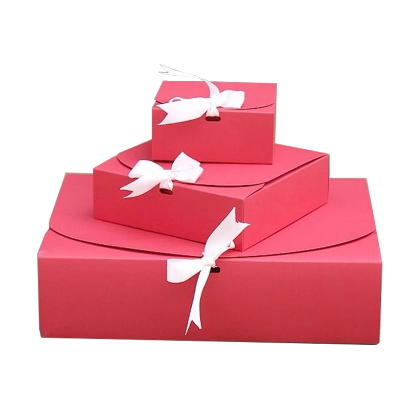 10PCS Multi-Size Paper Gift Boxes for Celebrations