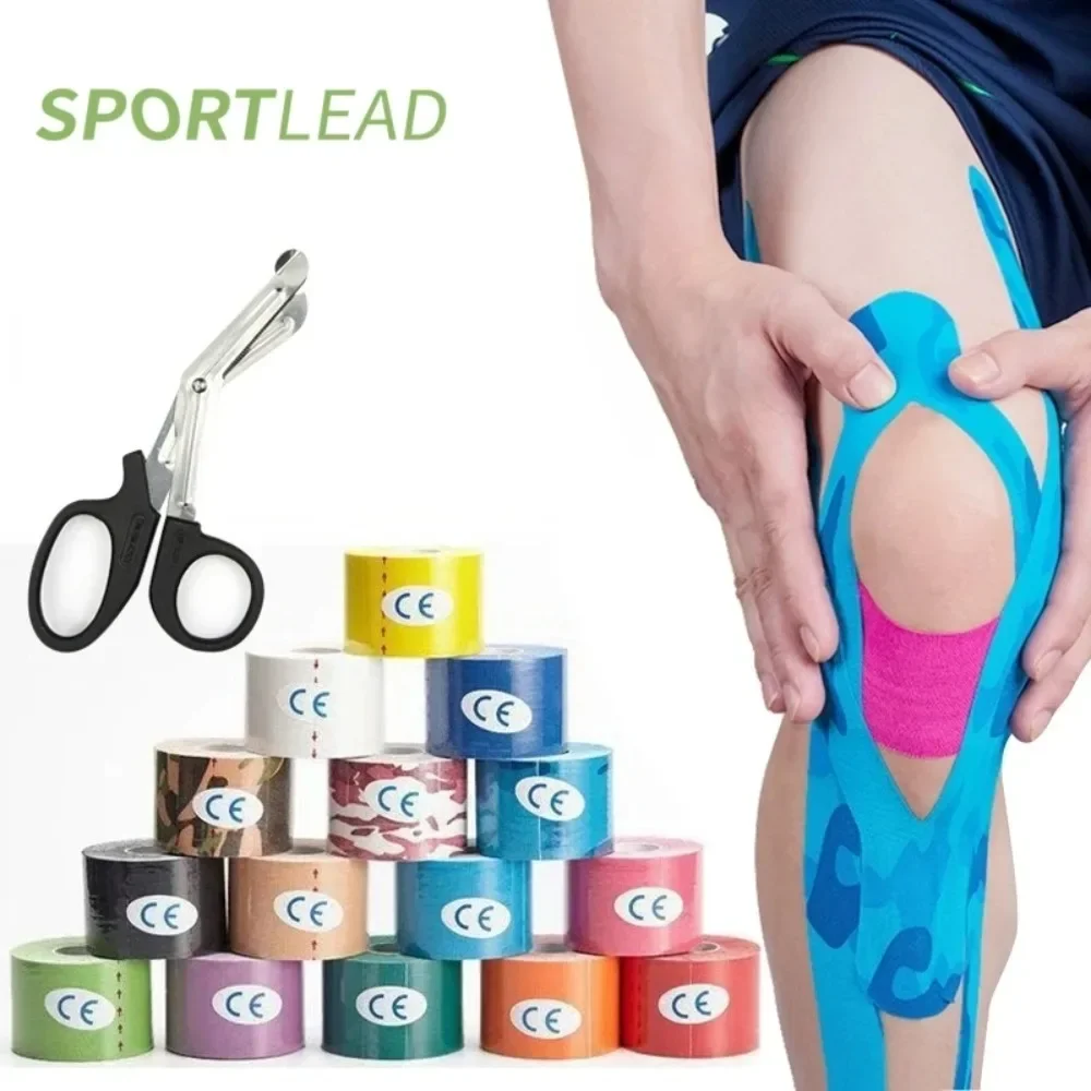 Sports Waterproof Kinesiology Tape Stickers Athletic Bandage Muscle Recovery Protector Strapping Pain Relief Tennis Gym