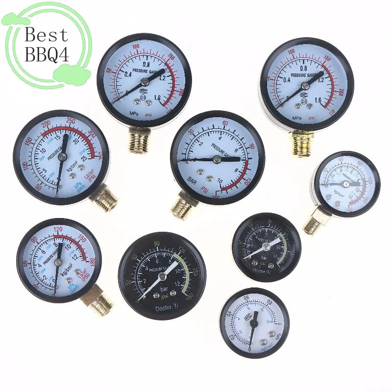 (BBQ4)1Pc 0-25Bar 0-10Bar 0-12Bar Hydraulic Fluid Measuring Instrument Air Compressor Pressure Gauge DIY Accessories