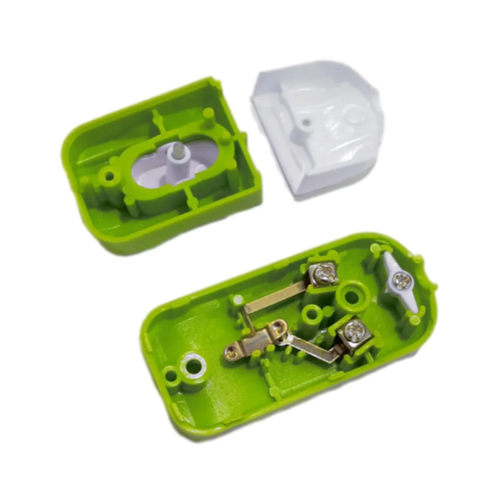 

1PCS 10A 250V Boat Shape Switch Small Rocker Button Wiring Switch Green Hand Pinch Bedside Appliance Push Button Switch