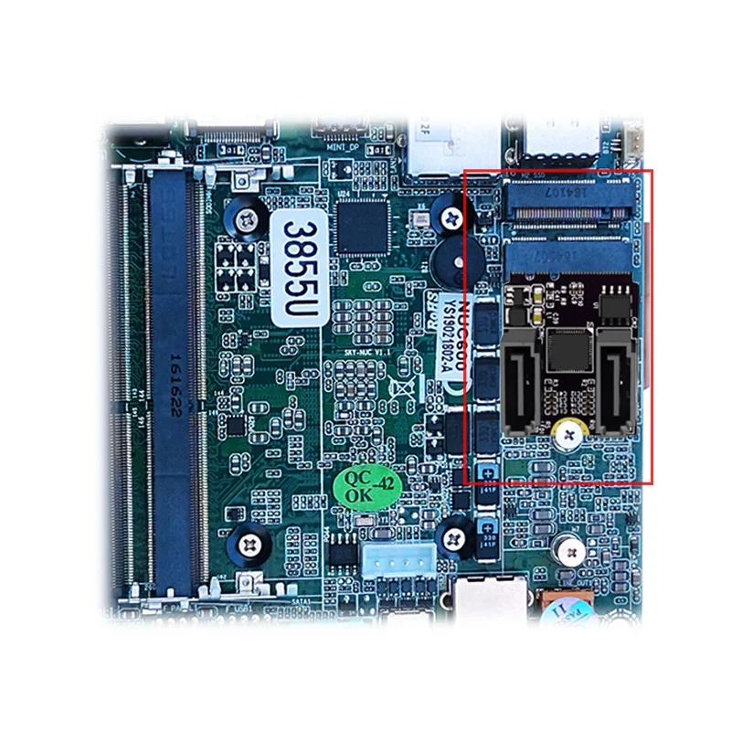 M2 To SATA3.0 Expansion Card KEY A + E WIFI M.2 To SATA Hard Disk Adapter Card Without Driver Installation