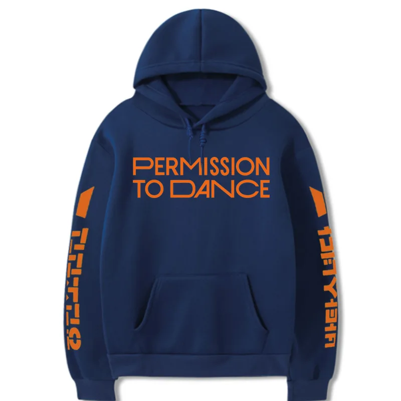 Kpop Youth Group Permission To Dance Male and Female Hoodies Autumn and Winter Lovers Pullover Covers Shipping