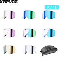 KAPVOE K718 Magnetic lenses Ski goggles Anti-fog lens UV400 Photochromic Outdoor Sports Bike Winter Snowmobile Replacement Parts