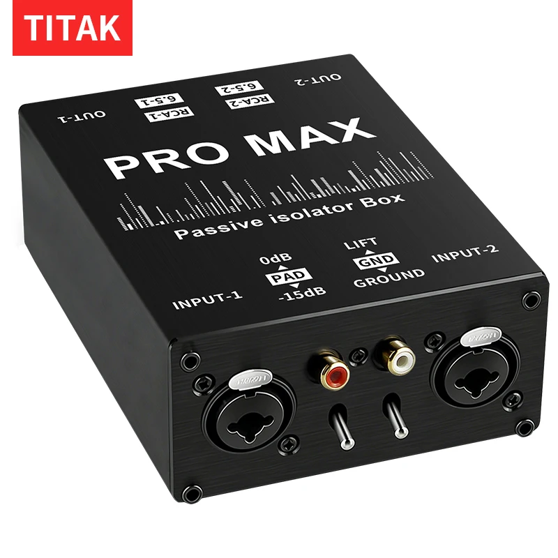 Audio Isolator Current Sound Noise Cancellation Mixer Microphone Common Ground Filter Multifunctional Noise Isolator Meter