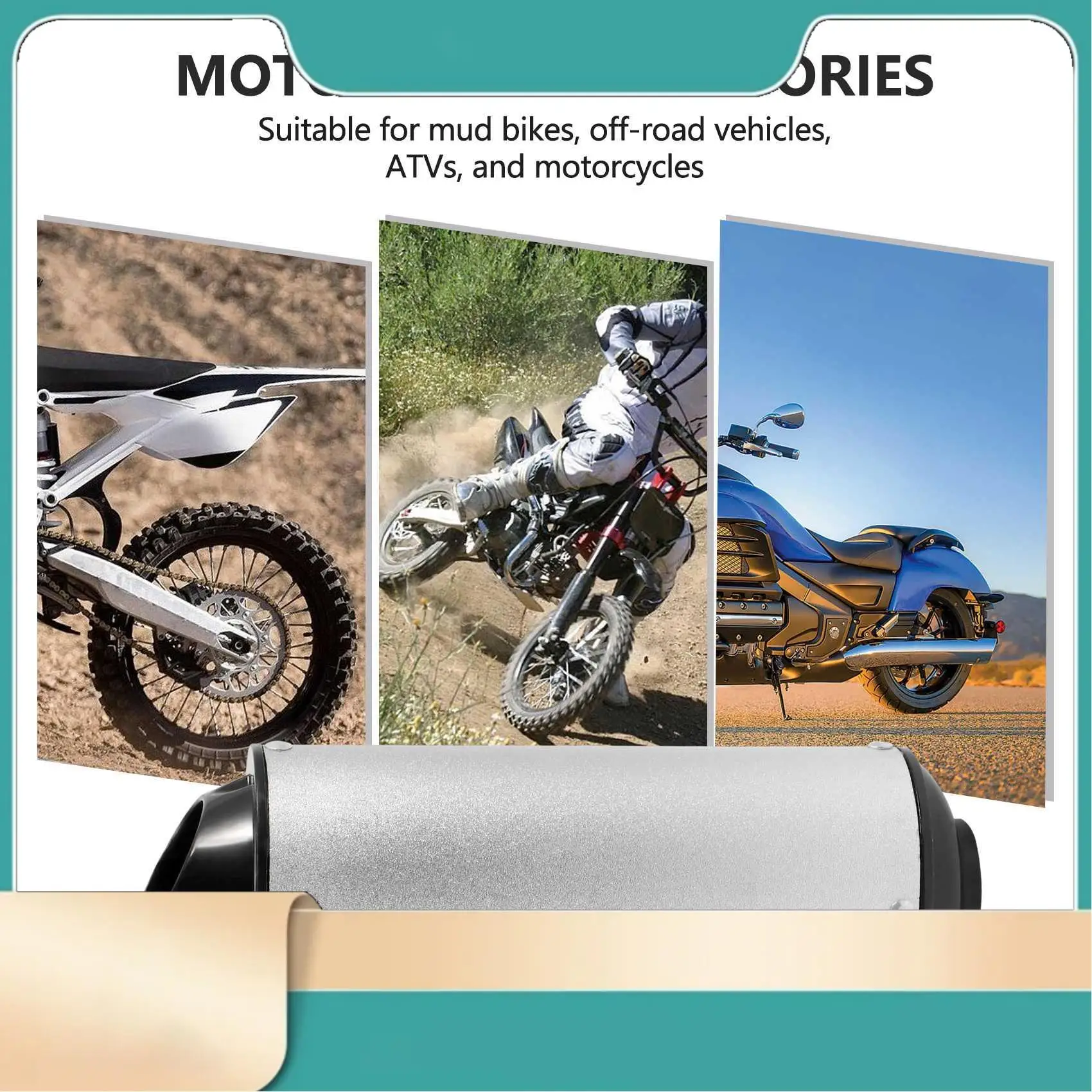 

38Mm Universal Motorcycle Exhaust Muffler Pipe Noise Sound Eliminator Clamp Kit For For 125Cc 150Cc 160Cc Dirt Pit Bike Atv For