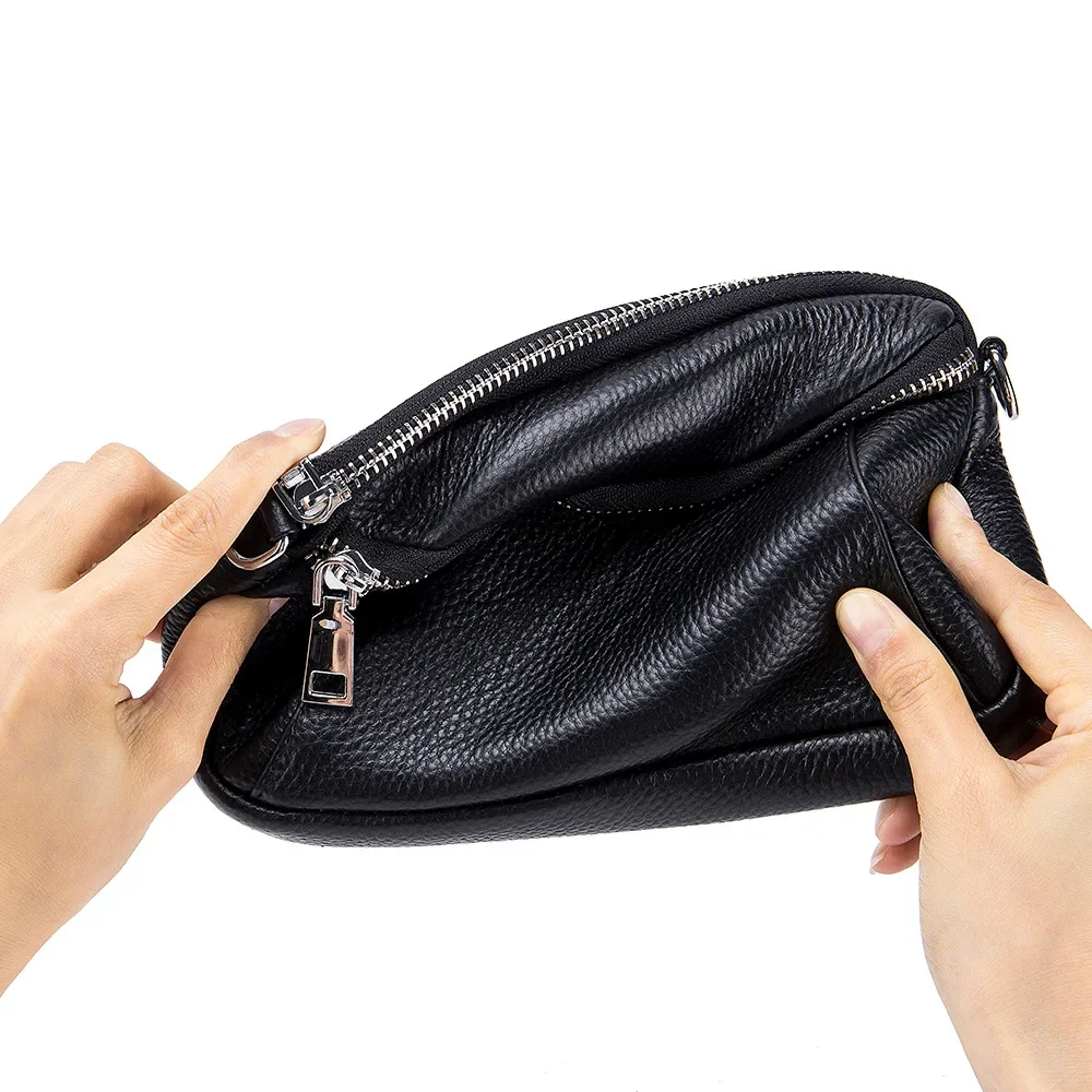 Genuine Leather Women Crossbody Bag Small Purse Bags Fashion Real Leather Female Mobile Phone Bag for Women