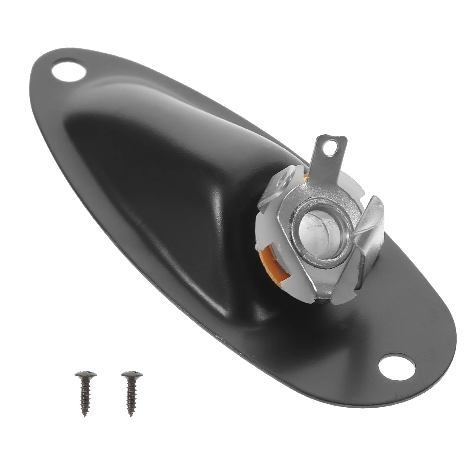

Electric Guitar Pickup Jack Input Stereo Socket Metal for Plate Replacement Neckplate