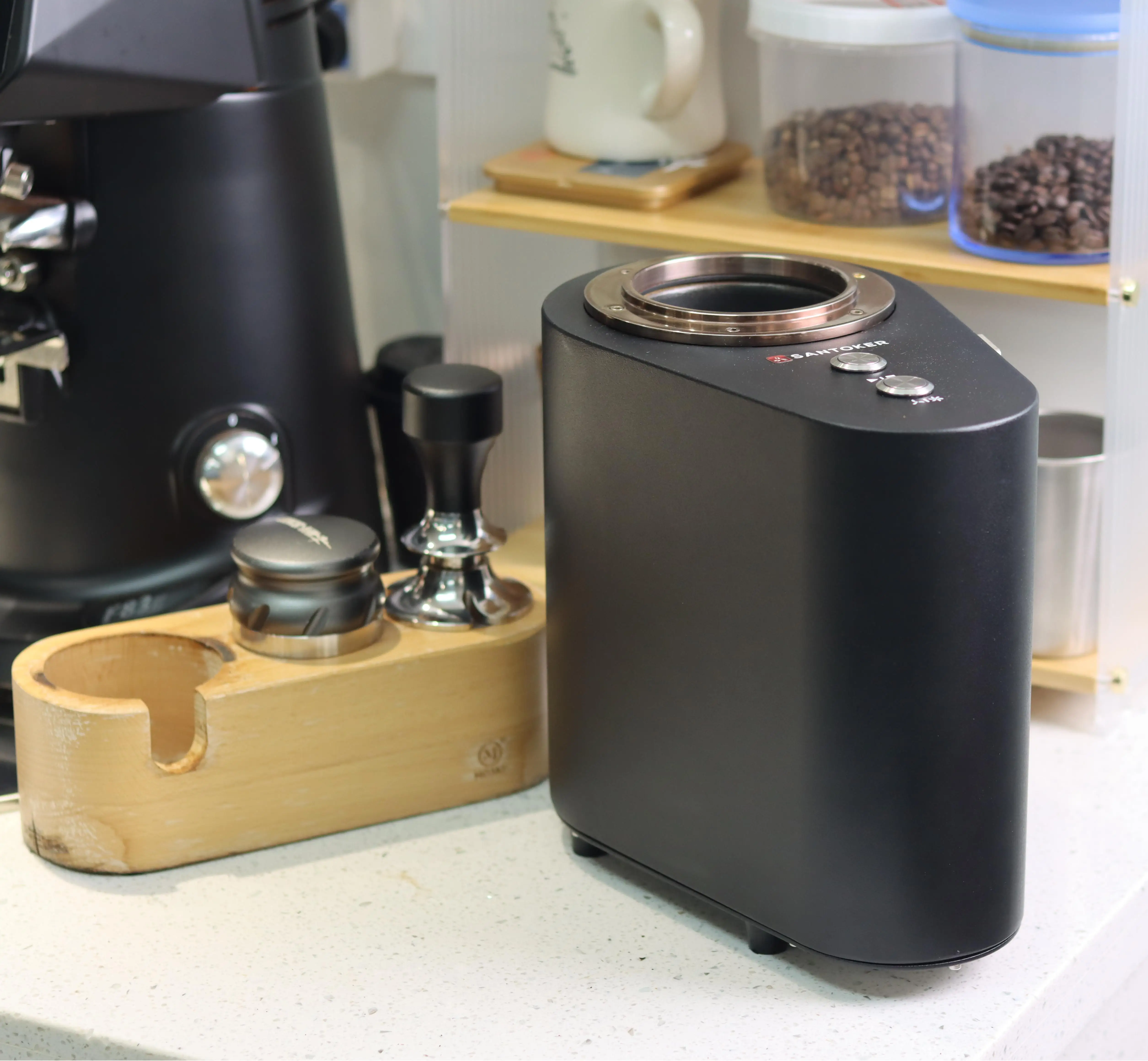 Santoker Q10 Mini 50g 100g 200g Fully Hot Air Coffee Roaster Machine Automatic Sample Coffee Beans Roasting