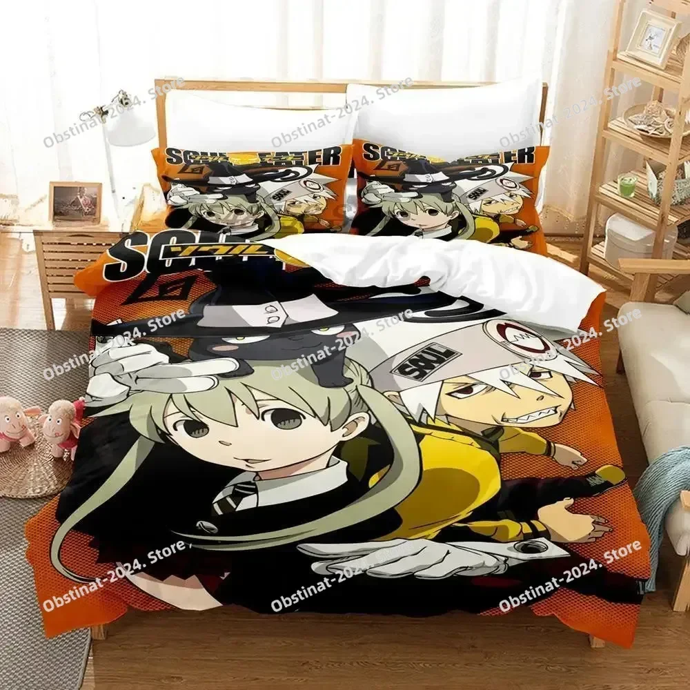3d Print Anime Soul Eater Bedding Set Single Twin Full Queen King Size Bed Set Adult Kid Bedroom Duvet cover Sets Home Textiles